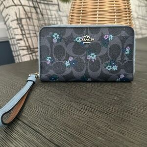Coach Floral Wristlet